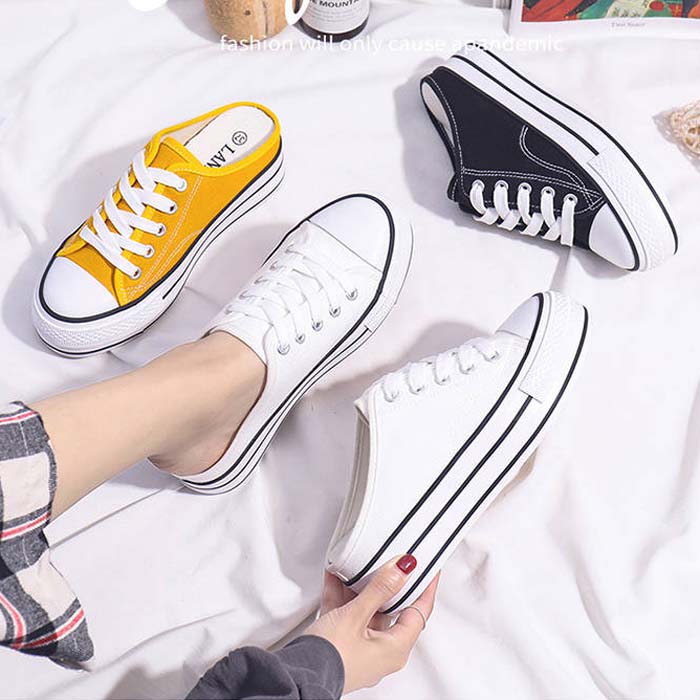 楽天市場 スニーカー かかとなし かかと痛くない 痛くない 厚底 ウェッジソール ハイヒール ローヒール ぺたんこ ペタンコ リボン 編み上げ 黒 白 黄色 ブラック ホワイト イエロー 21 5 22cm 22 5 23cm 23 5 24cm 24 5 25cm 同梱不可 スニーカー Mode Shelter
