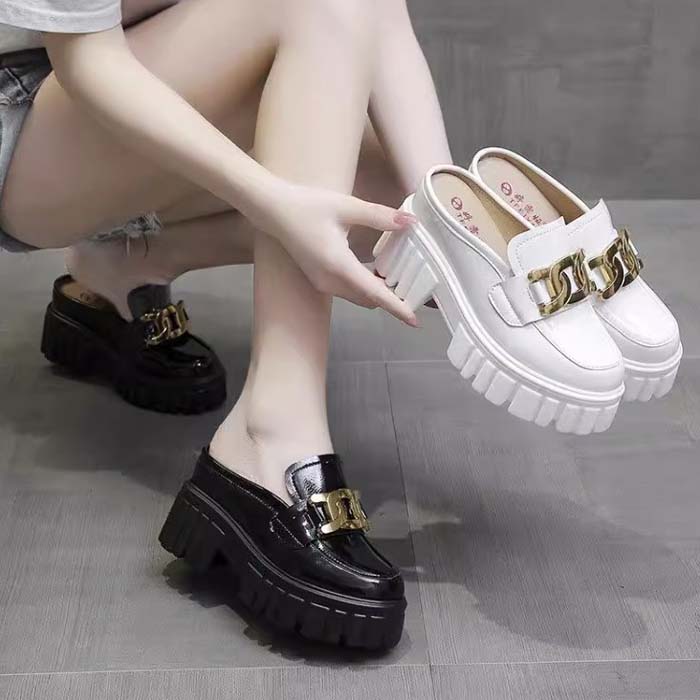 楽天市場】厚底 ローファー パンプス チャンキーヒール 黒 茶 楽天市場】厚底 ローファー パンプス チャンキーヒール 黒 茶