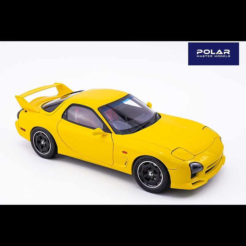 POLAR MASTER RX-7 イエロー 1/18ミニカー 1/18 Polar Master Mazda RX-7 Yellow Resin Car Model