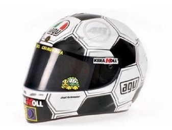 ミニチャンプス製　1/2 AGV ヘルメット #46 V.ロッシバルセロナ 2008ミニチャンプス製　328080086｜ミニカーショップ　Modellino