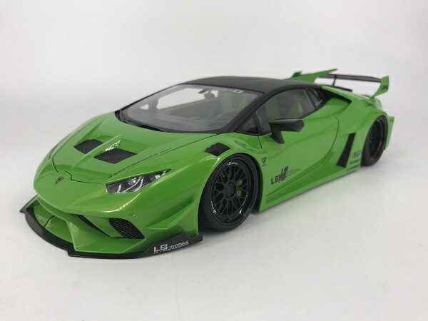 オートアート製 1/18リバティーウォーク LB‐シルエット ワークス ランボルギーニ ウラカン GT (パールグリーン) ミニチャンプス製 79128 |ミニカーショップ Modellino