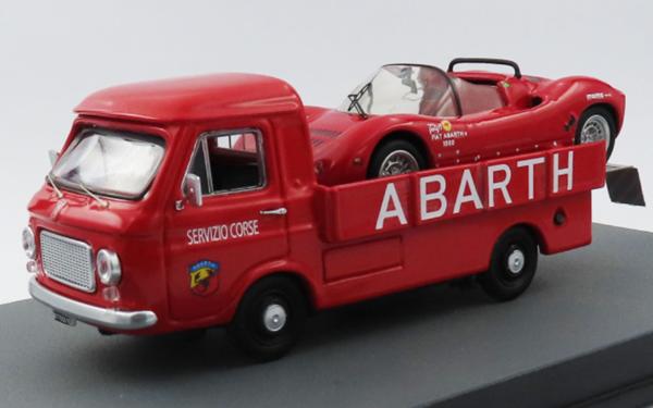 サンリッチジャパン製 1/43フィアット 241 アバルト コルセ サービスカー 1970 + フィアット アバルト 1000SPサンリッチジャパン製 RIO4744|ミニカーショップ Modellino