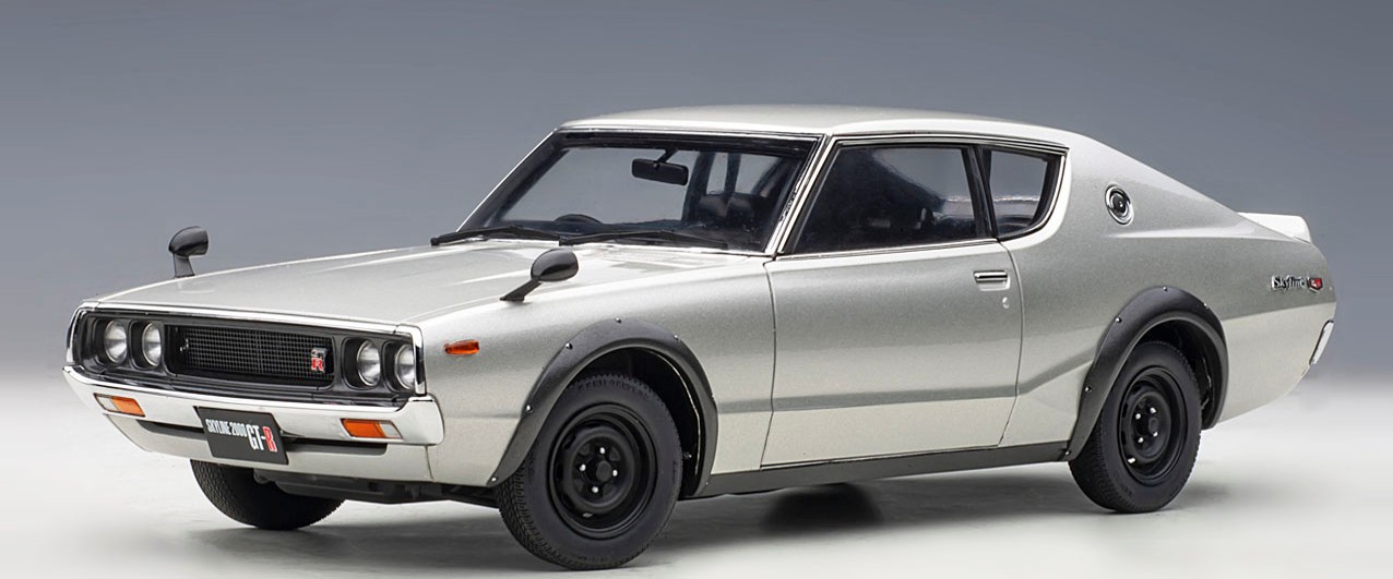 日産 スカイライン 2000 GT-R (KPGC110) (シルバー)77471|ミニカーショップ Modellino