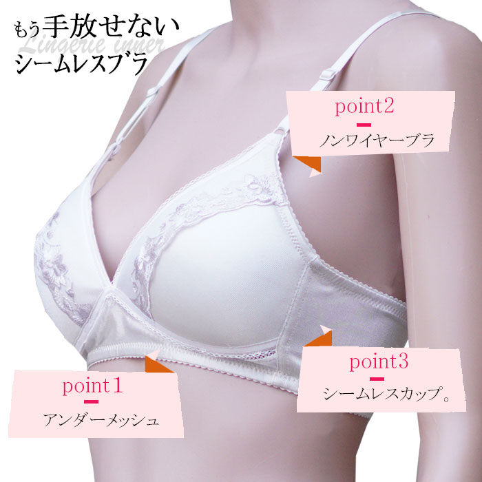 楽天市場 ノンワイヤー ブラジャー Tシャツブラ おすすめ 光沢 ひびかない シームレス 響かないa70 5 A80 A85 0 5 B80 B85 最大ポイント10倍 モデルルック 楽天市場店