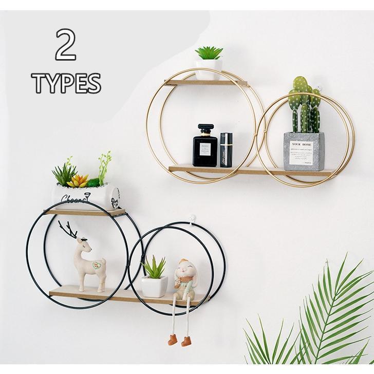 楽天市場】ウォールシェルフ ウォールラック 円形 丸 アイアン 木製