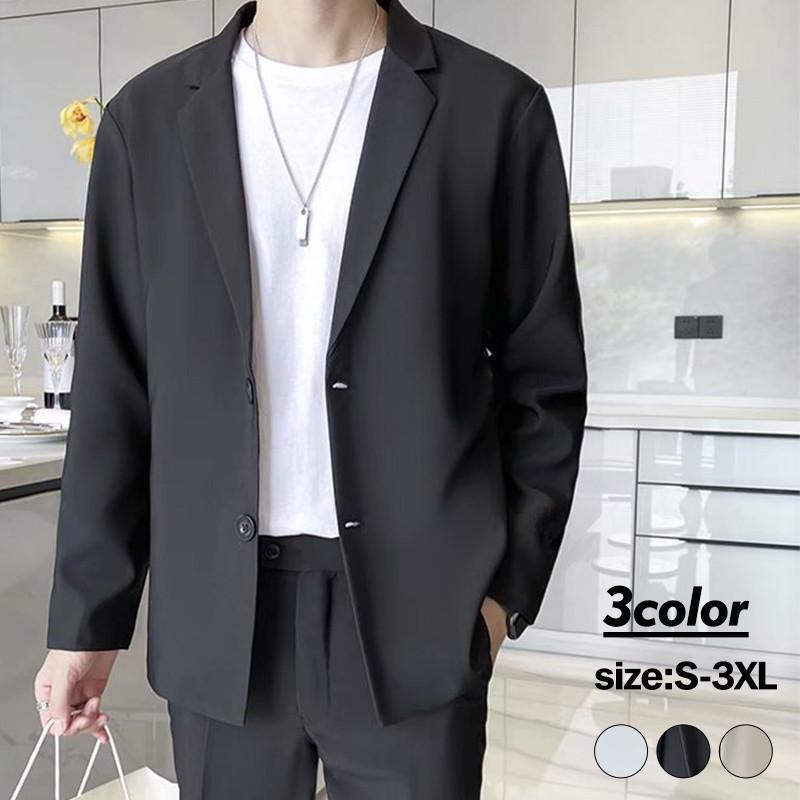 テーラードジャケット メンズ スーツジャケット アウター ブレザー 長袖 ビジネス カジュアル 着痩せ 紳士服 春秋 通勤 普段着 おしゃれ