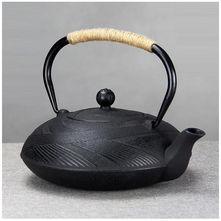 鉄瓶 茶瓶 ih対応 茶こし付き 柄 急須 茶器 ガス 直火 鋳鉄 茶道具 鉄分補給