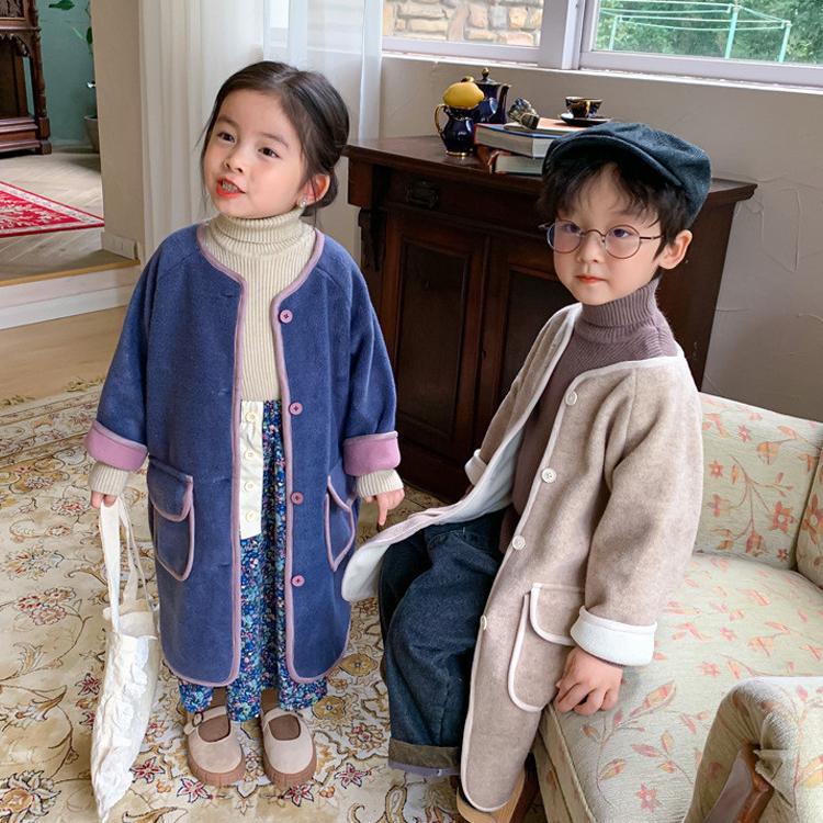 キッズコート　秋冬　コート 男の子 女の子 子供服 カジュアル 防寒 ジュニア　アウター　ジャケット　可愛い　カジュアル　8090100110120130