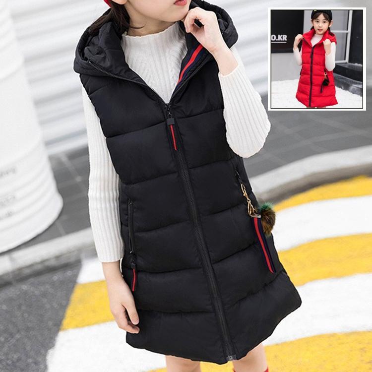 秋冬　キッズ ダウンベスト 女の子 中綿ダウン フード付き こどもダウンコート 子供服 ジュニア 中綿ベスト キッズ 防風防寒 90 100 110 120 130