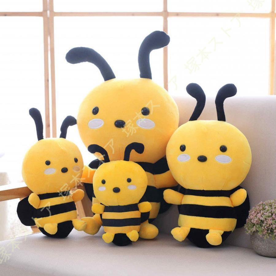 抱きまくら ミツバチ縫い包み リアル 可愛い 大きく もこもこ 添い寝 抱き枕 蜂のおもちゃ 柔らかい 多機能 横向き寝 お洒落なインテリア 癒し系 イエロー