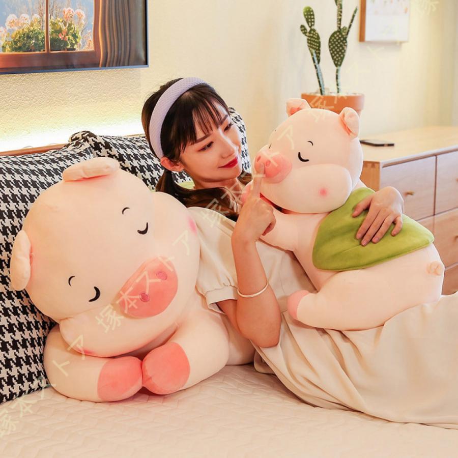 ぬいぐるみ 抱きぐるみ 手あそび 抱き枕 豚 ぶた お睡眠時間枕 可愛らしい パステル色の ふわふわ 馬鹿でかい マシマロ サクラ色 萌え萌え 室内装飾 論なく論なく 剪断応力差し止める
