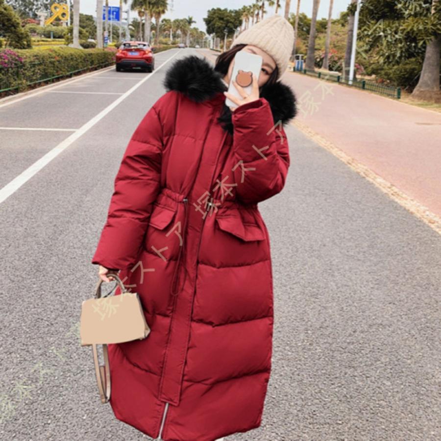 ダウンコート レディース ダウン綿コート ゆったり 体型カバー 軽い ダウンジャケット 大きいサイズ 上品 ファーフード付き 秋冬 暖かい ダウン コート｜モードナチュレ店