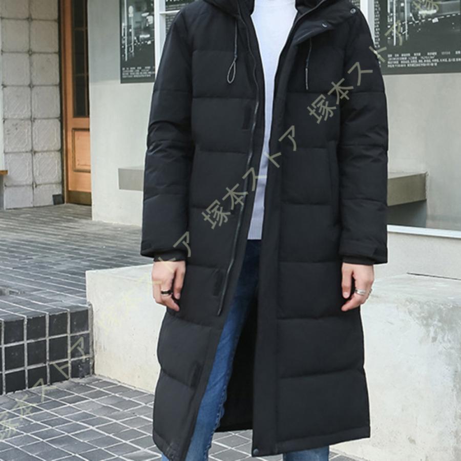 落ちこむ上衣 落ちこむ厚地の外套 メンズ ロング 冬服 かっこいい ホワイトダックダウン 落ちこむ綿織物 気持ちいい 生あたたかい 厚地の外套 ボンネット 心地よい 商行為