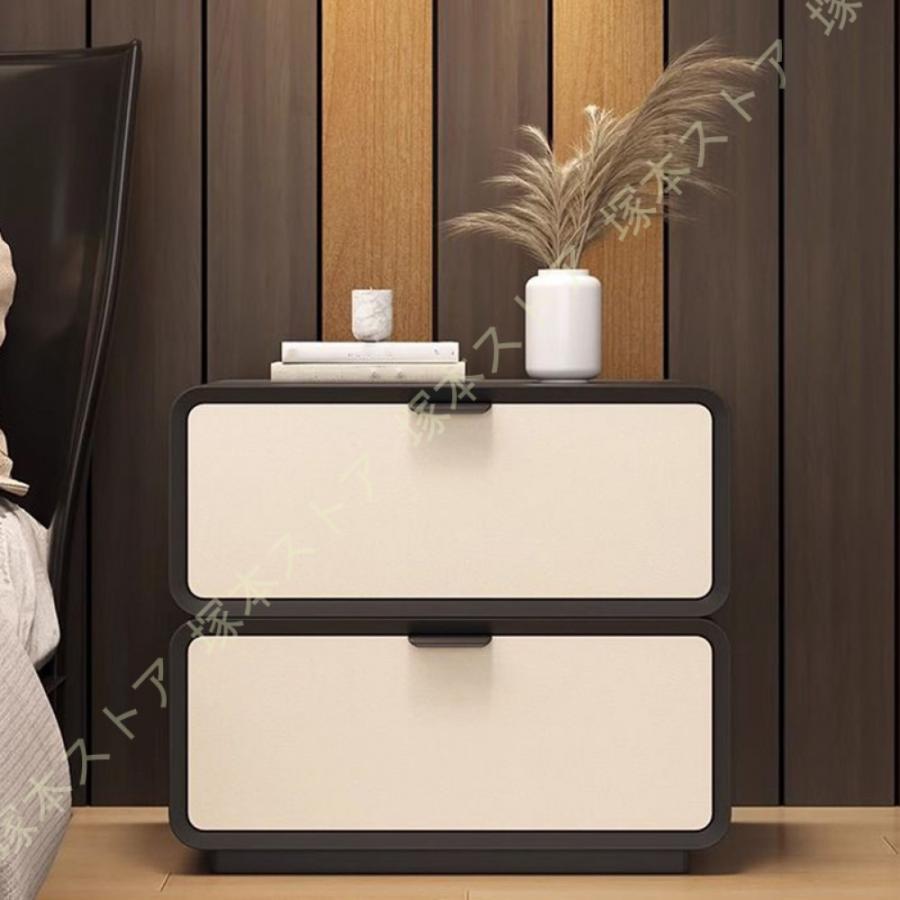 ナイトテーブル ナイトスタンド 木製 引き出し ローキャビネット ファイルキャビネット 収納家具 マルチに使える サイドチェスト 収納キャビネット 北欧