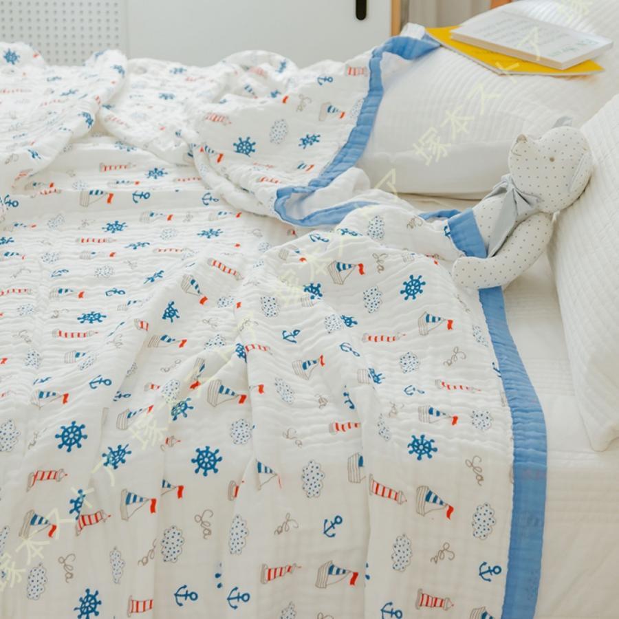 タオルケット ホコリが出にくい タオルケット ふわふわ 吸湿性 ガーゼケット 夏 キルトケット 子供用 肌掛けふとん 防ダニ 肌にやさしいガーゼケット
