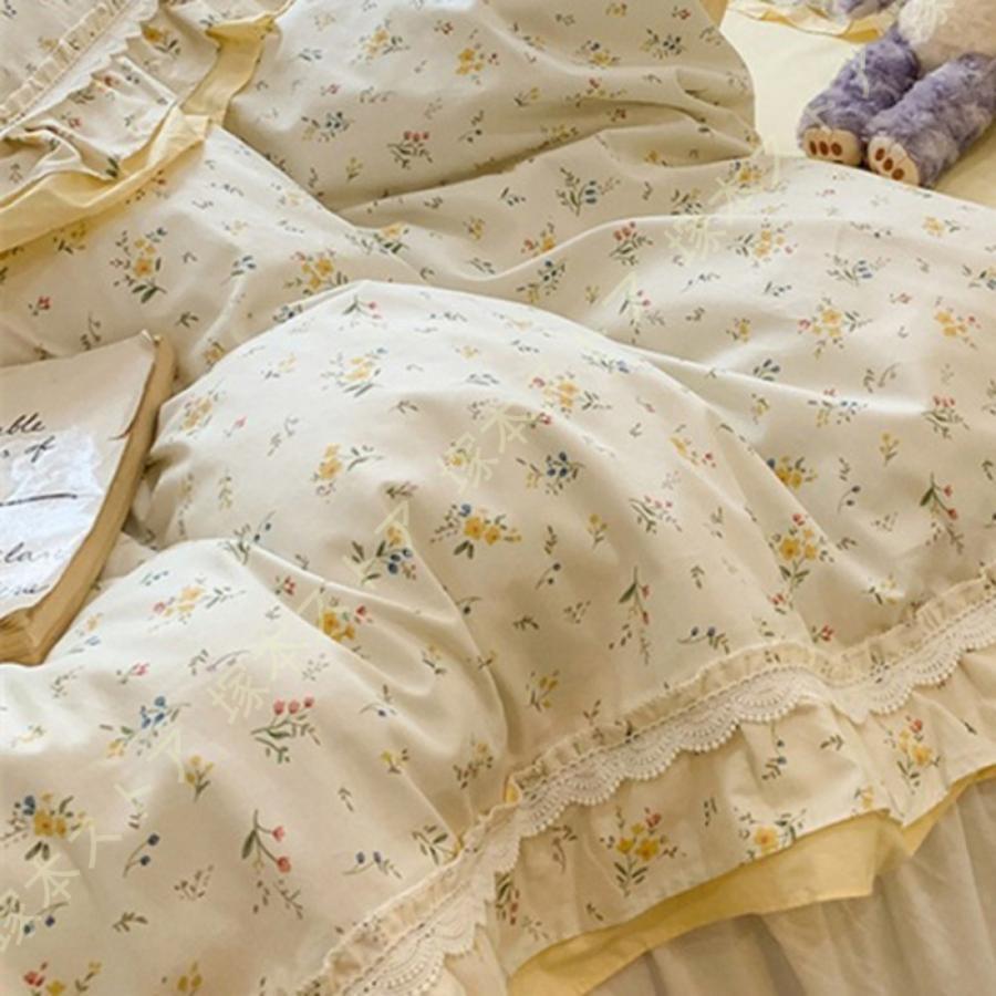 布団カバーセット 4点セット 北欧風 寝具カバーセット 掛け布団カバー 枕カバー ボックスシーツ 洋式・和式兼用 通気性がいい 優しい肌触り ファスナー付き｜モードナチュレ店