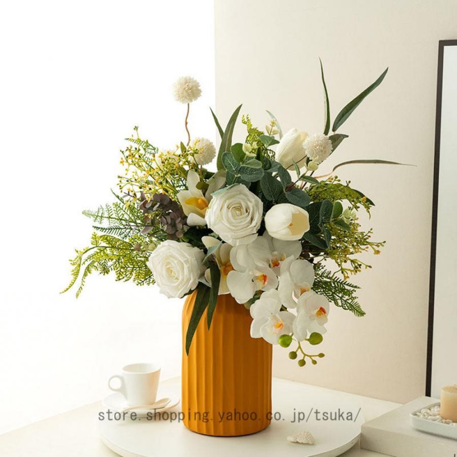 造花 本物そっくり フェイクグリーン 花立て付 かざり付ける 絹地御花 花材 枯れない花 北欧風 御芽出度胸花 生まれ落ちる日 営造 寄りあい 差し上げ物 室内装飾