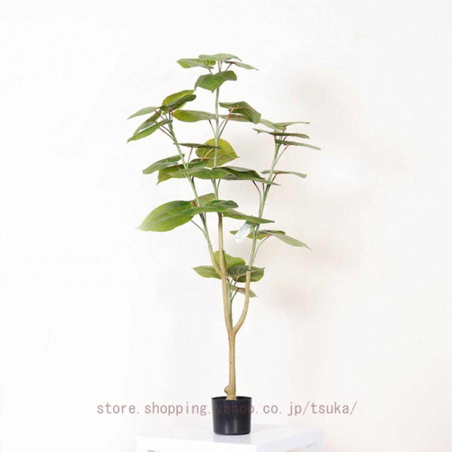 ウンベラータ 人工観葉草木 フェイクグリーン 観葉草木 造花 本物そっくり 和風 鉢植え 植木 室内装飾 今めかしい 室内 かざり付ける お座敷に飾る草木 観葉樹