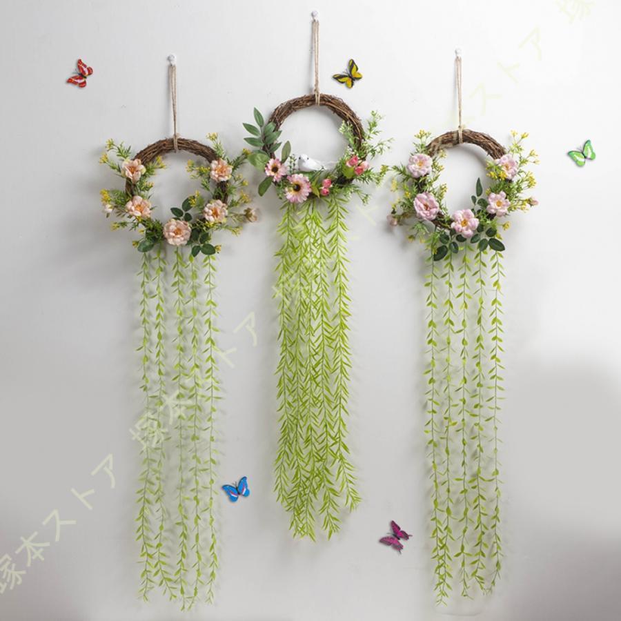 飾りもの 造花 吊りの室内装飾飾りつけ 今めかしい フェイクグリーン 室内装飾 造花 つる ツタ 飾りもの フェイクグリーン 室内装飾 人工観葉草木 雑貨 壁掛