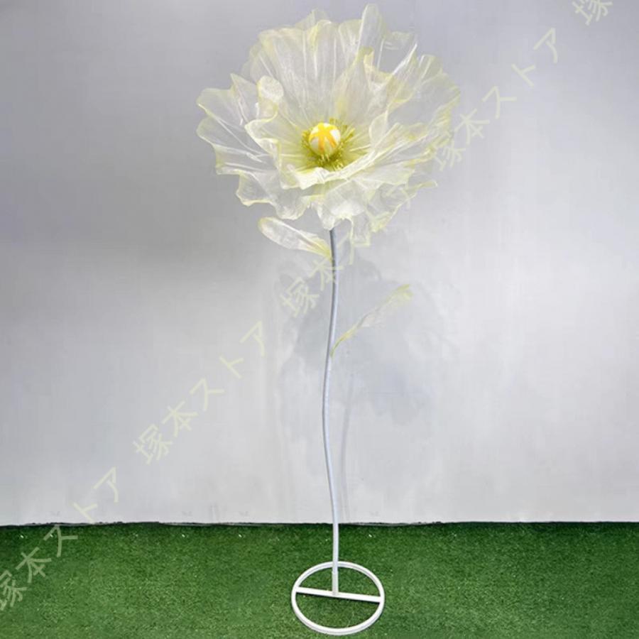 大型造花 罌粟 フェイクフラワー 手作り 御芽出度かざり付ける 作物御花 特大 御花申し合わせ 御芽出度 寄りあい 映し絵斑点模様 窓飾りつけ 手作り