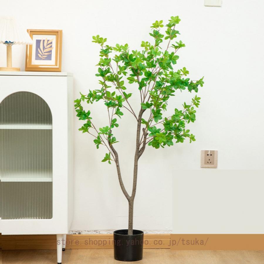 フェイクグリーン 人工観葉草木 観葉樹 造花 大型 ドウダンツツジ 仕合わせの木 屋内 執務室かざり付ける 鉢植え 植木 リビングお部屋 室内 飾りつけ 営造 DIYかざり付ける