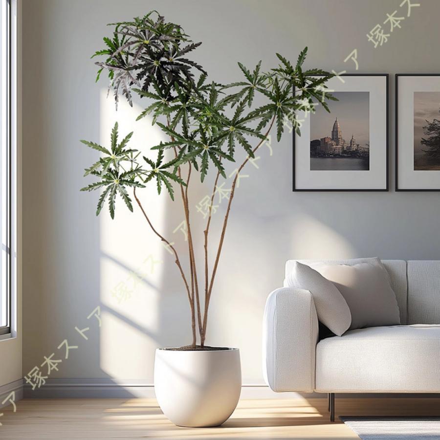 観葉植物 フェイクグリーン 大型 リアル フェイク インテリア 人工観葉植物 部屋飾り 造花 室内装飾用 簡単設置 手間いらず 鉢付き 玄関 リビング オフィス｜モードナチュレ店 17,719円