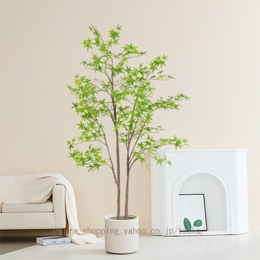 フェイクグリーン 楓の木 紅葉の木 観葉樹 大型 鉢植え あずま屋 観葉草木 即物的 造花 人工観葉 室内装飾 愛くるしげ 枯れない 今めかしい 水やり不必要