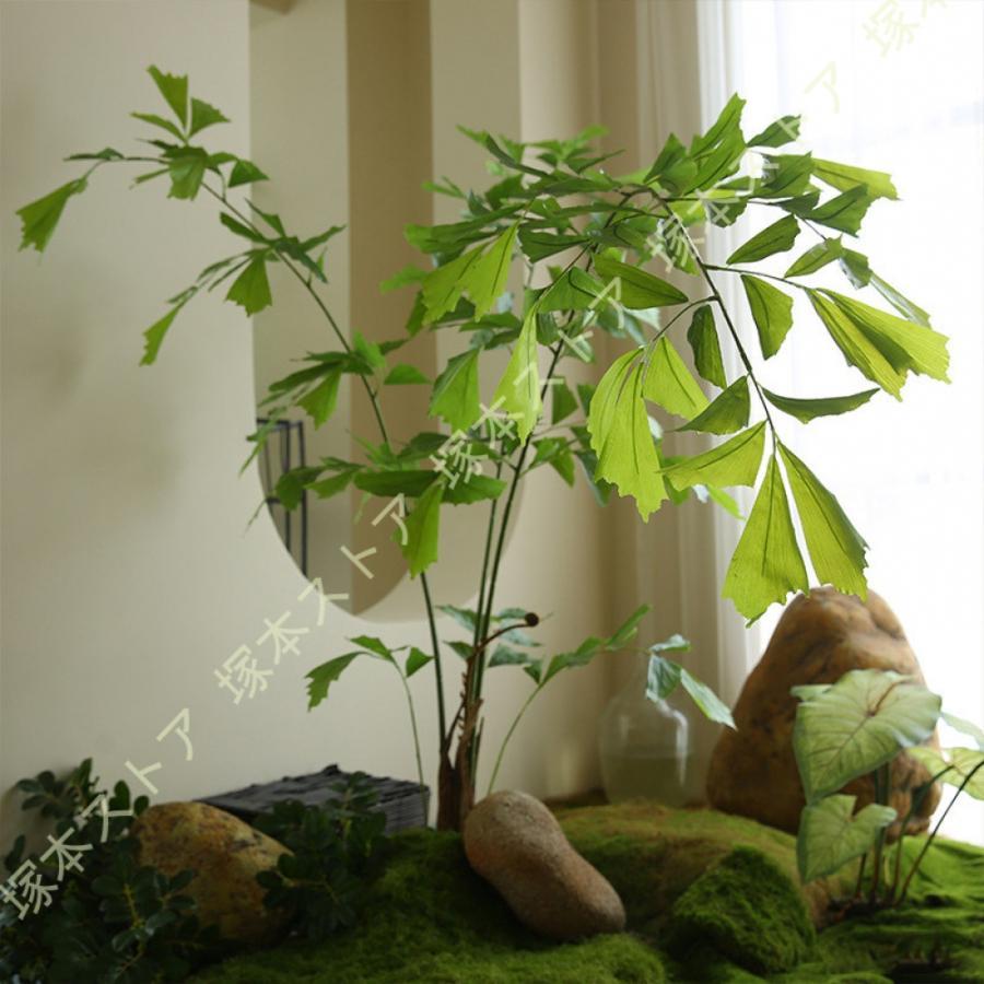 フェイクグリーン 観葉植物 リアル インテリア 大型 おしゃれ シダ植物 人工 造花 室内 オフィス 幸福の木 装飾用 洗面所 浴室 玄関 寝室 ギフト プレゼント｜モードナチュレ店