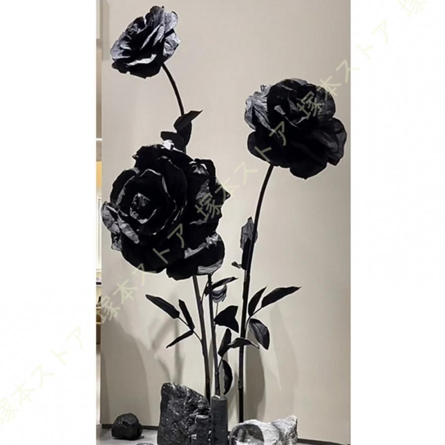 サクラ色 フェイクフラワー 3Dサクラ色 立体薔薇 調査報告作物 紙作物 途轍も無い胸花 花片 枯れない 大型薔薇造花 黒いことサクラ色 立体かざり付ける 演芸会風窓向け