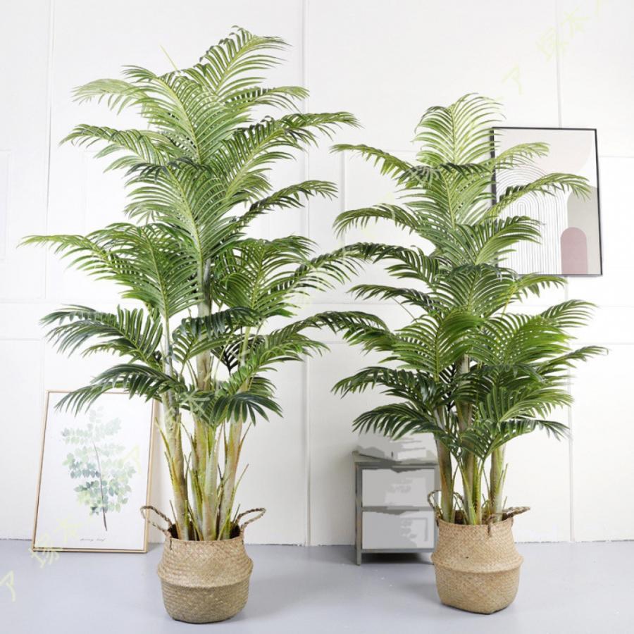 人工観葉植物 アレカヤシ フェイクグリーン 観葉植物 コーヒーの木 インテリアグリーン 造花 観賞用人工盆栽 水やり不要 インテリアグリーン おしゃれ|モードナチュレ店