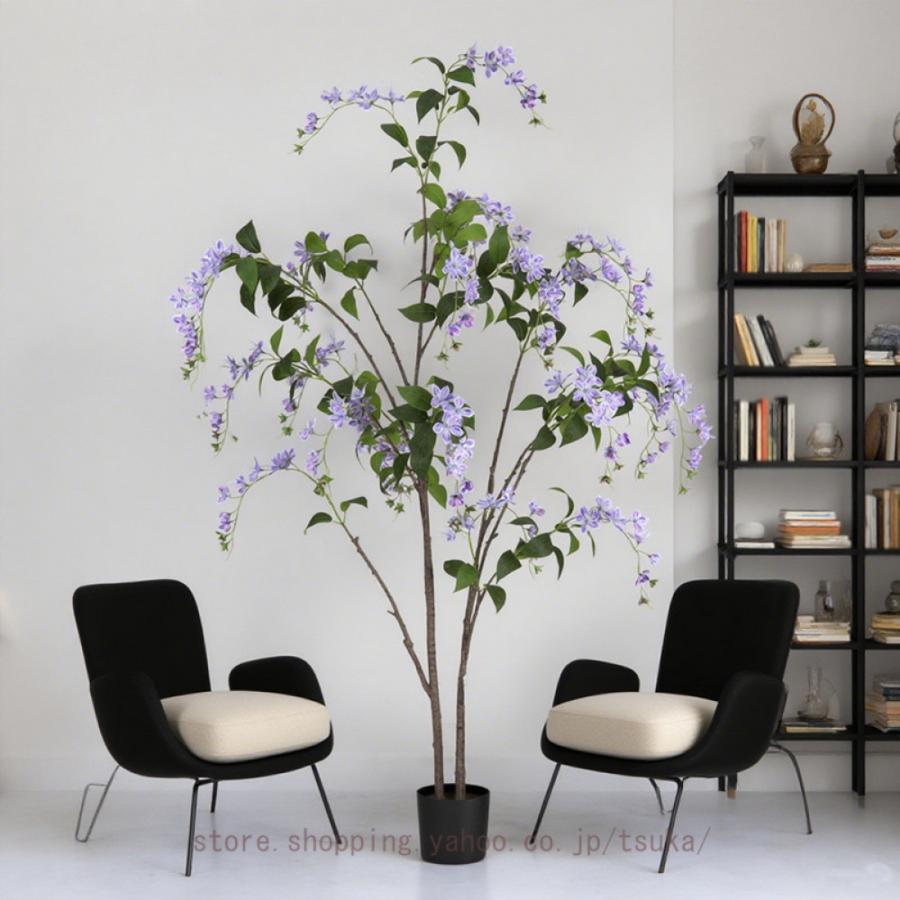 人工観葉草木 フェイクグリーン 茉莉花 造花 観葉樹 室内装飾緑であること 造花 枝を親しさに曲げて 執務室 介護ホーム 室内 飾りつけ 大型 鉢植え 即物的