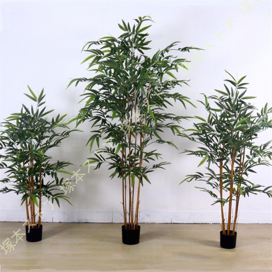 フェイクグリーン 人工観葉草木 大型 人工の心うれしいの木 室内用 今めかしい バンブー 竹 造花 リビング 部屋の入り口 執務室かざり付ける 取り計らういらず 水やり不必要 枯れない 造花