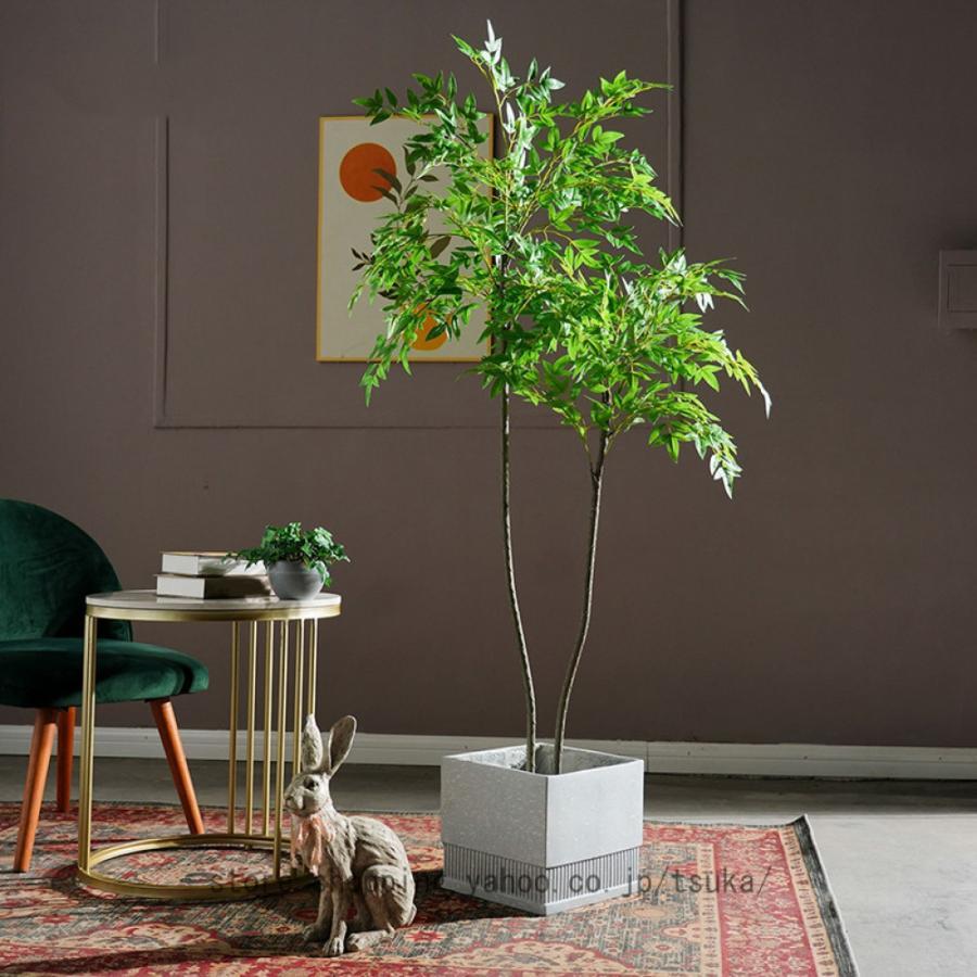 玄関 人工観葉植物 大型 造花 人工緑植木 店舗 風景 家庭 室内 裏庭 事務所 フェイクグリーン 御祝い 開店祝い 母の日 枯れない 水やり不要 世話いらず|モードナチュレ店