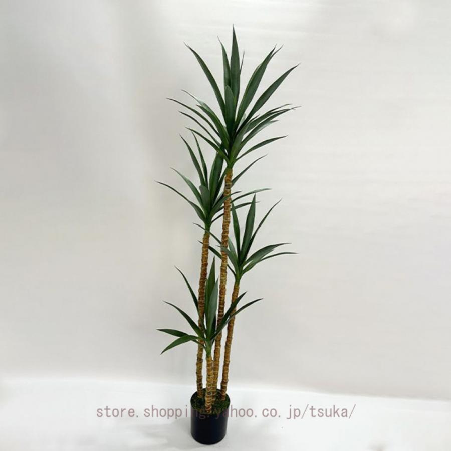 鉢植え ユッカの木 観葉樹 フェイクグリーン 人工観葉草木 風水 開運 造花 気が大きい 室内装飾 今めかしい 人工草木 取り計らういらず 水やり不必要 防汚 抗菌 儀式用
