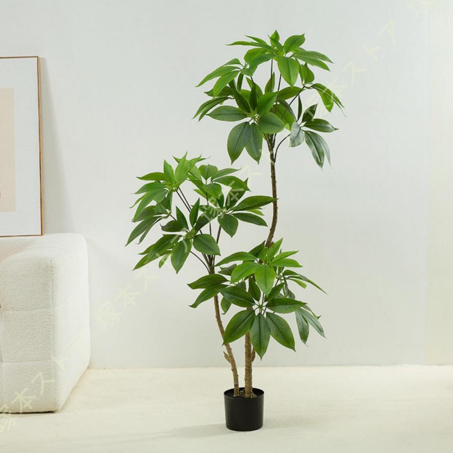 パキラ フェイクグリーン 観葉植物 フェイク グリーン 人工観葉植物 大型 消臭 常緑樹 おしゃれ リビング 大きい 本物そっくり リアル 造花 南国 人工観葉樹｜モードナチュレ店
