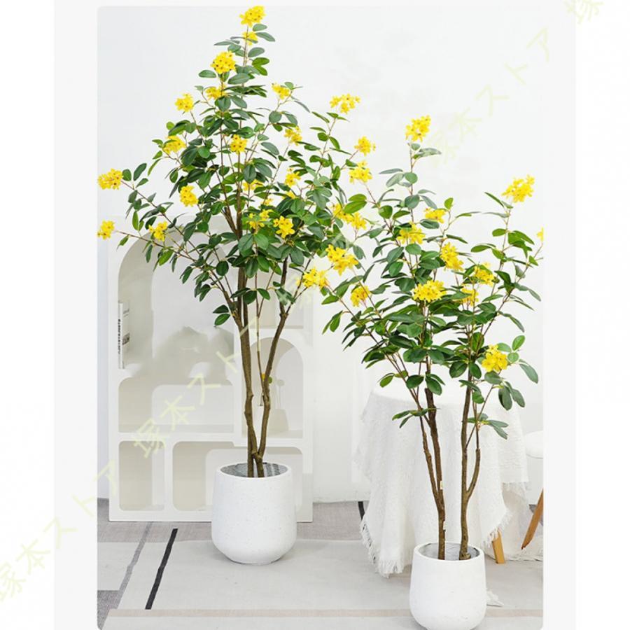 造花 幸運の木 マツリカ 茉莉花 人工観葉植物 フェイクグリーン お手入れ簡単 水やり不要 虫害心配なし おしゃれ リアル イミテーション インテリアグリーン|モードナチュレ店