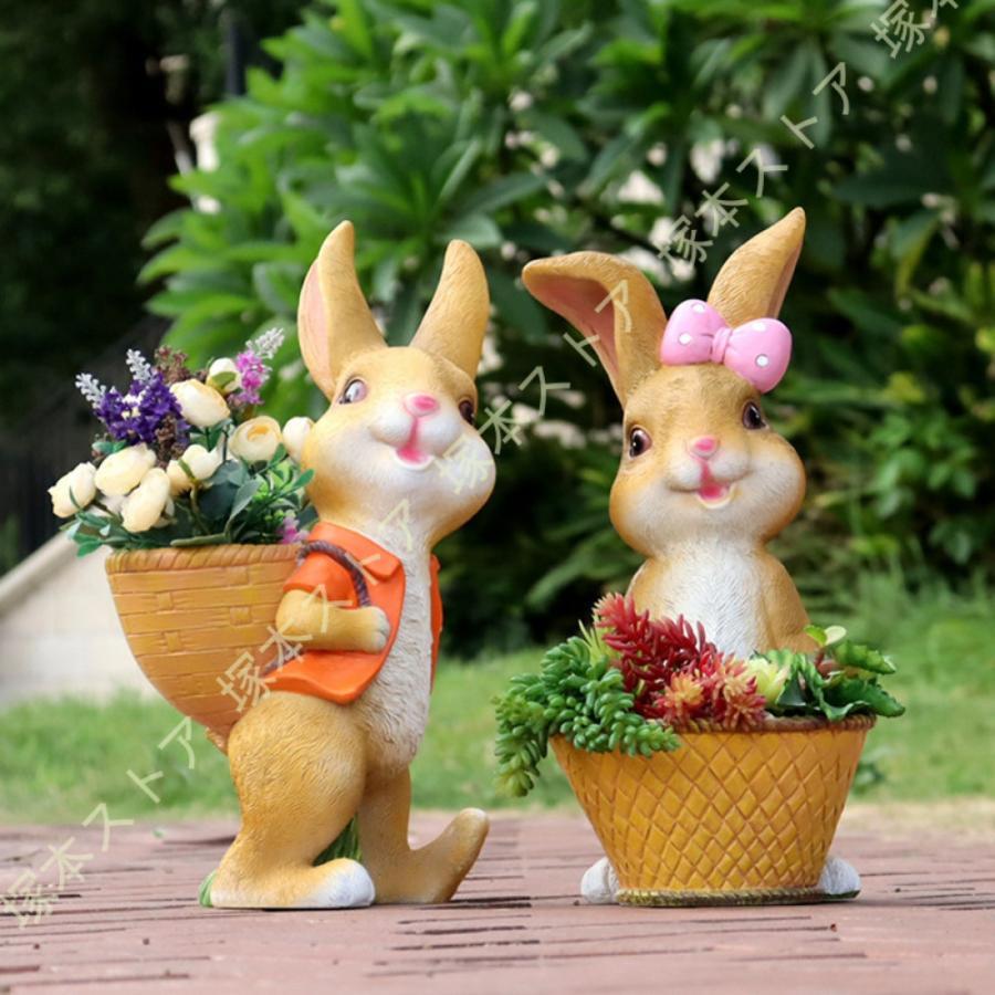 苑地飾りつけ うさぎ 飾りつけ 飾りつけ 苑地 ガーデニング 愛くるしげ 毛の荒物 毛の荒物 飾りつけ 凝った アニマルオーナメント ガーデニングオーナメント