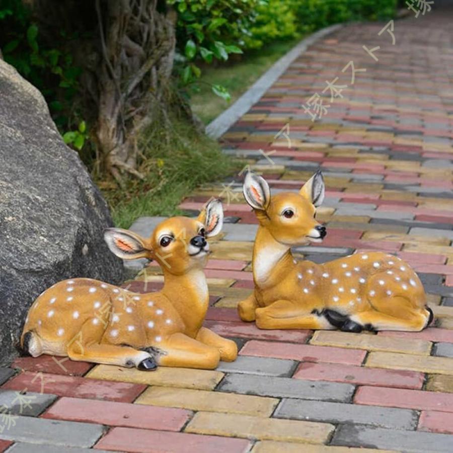 しかの飾りつけ ガーデニング ガーデンオーナメント 飾りつけ 飾りつけ 牡鹿 鹿のオブジェ 毛の荒物 苑地 見せびらかす 庭 室外 部屋の入り口 太鼓腹 上がり段 1個 室内装飾
