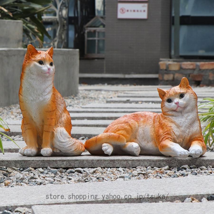 気が大きい 猫 飾りつけ オブジェ オシャレな飾りつけ ねこ ガーデニング雑貨 庭の作物 猫の飾りつけ アウトドア 飾りつけ 室内装飾雑貨 庭の見晴らし刻みつける 愛くるしげ
