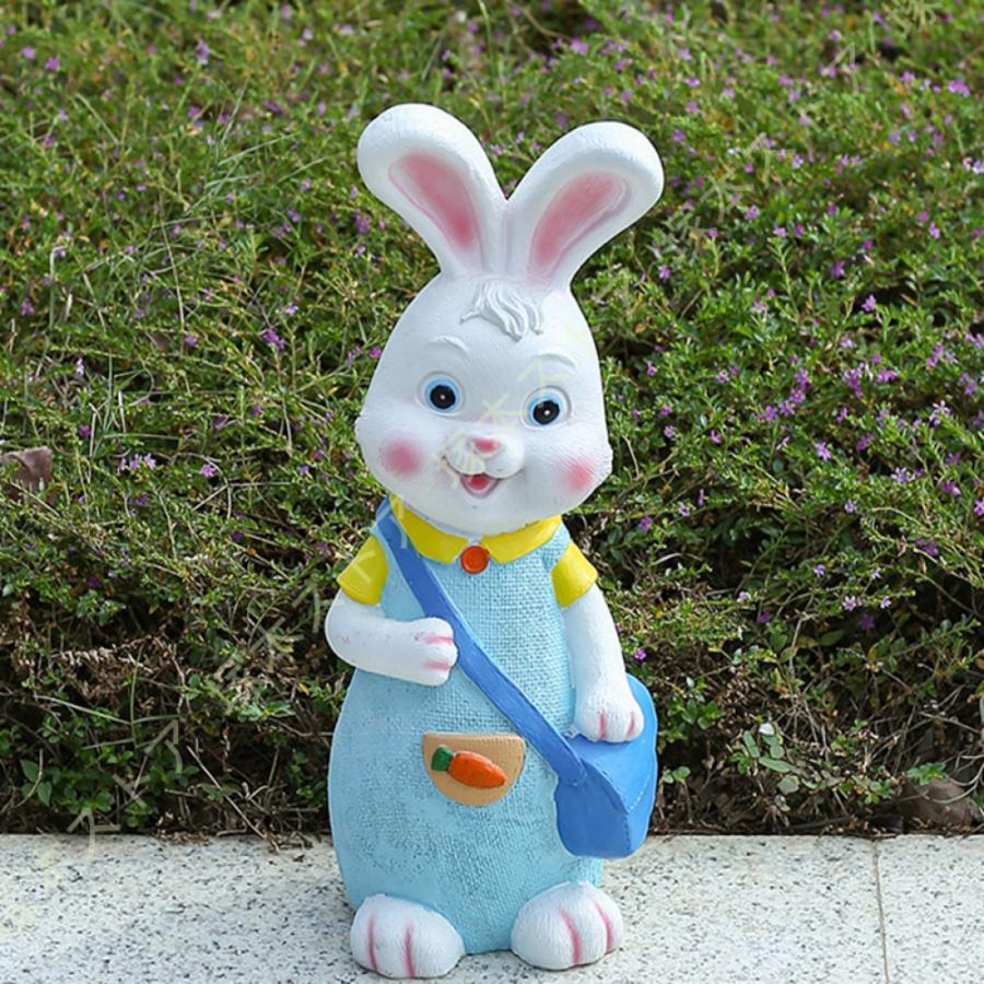 飾りつけ うさぎ像 家兎 ルーラル地域風 室内装飾 飾りつけ 脂製 かざり付ける品 愛くるしげ毛の荒物 オブジェ 刻みつける 介護ホーム 執務室 大広間 泊まり 茶店 お店 食べ物屋 部屋の入り口先