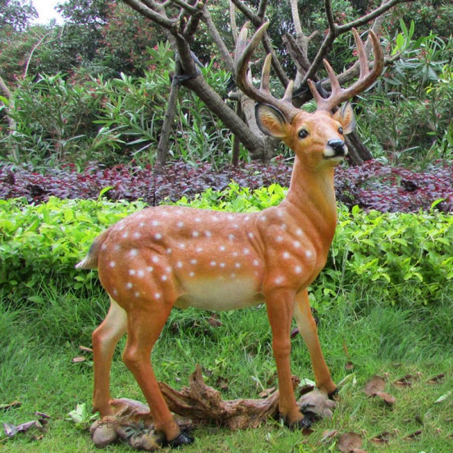 庭の彫り物 毛の荒物 飾りつけ 愛くるしげ ガーデニング 飾りもの 飾りもの 鹿 庭 園地 今めかしい オブジェ 飾りもの カントリー雑貨 室内装飾 御部屋かざり付ける品