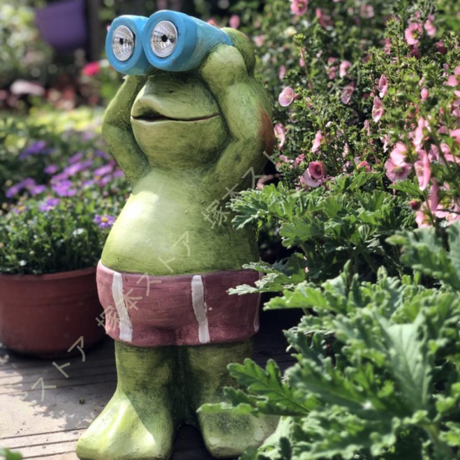蛙のオブジェソーラーライト がーてにんぐ飾りつけ 毛の荒物 飾りつけ レトロ 気が大きい オブジェ 苑地点火装置 ソーラー 飾りつけ点火装置 かえる 苑地点火装置