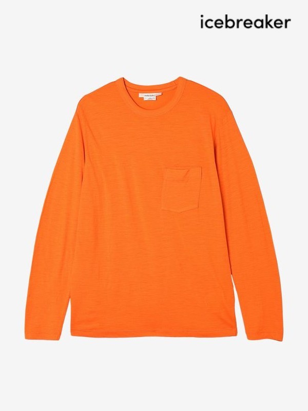 icebreaker アイスブレイカー｜U MERINO 150 LS POCKET TEE #BZ [IT62371] メリノ 150 ロング衣袂 衣嚢 紅茶 BZ
