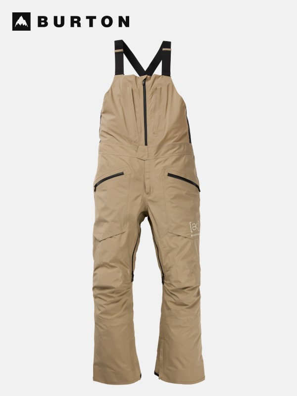 2420【希少】バートン AK457 ゴアテックス ビブパンツ カーキ 超軽量 Men's Burton [ak] Japan Guide GORE-TEX PRO 3L Bib Pants