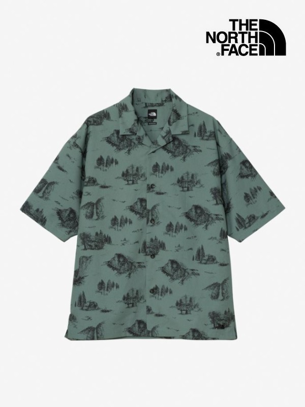 美品THE NORTH FACE NR22204ショートスリーブウォールズシャツ THE NORTH FACE S/S WALLS SHIRT ミズガキ 23SS-I（ザ・ノース