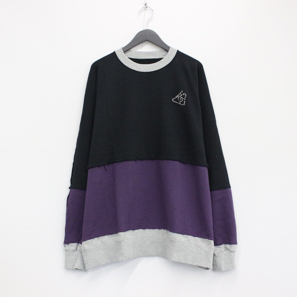 F-LAGSTUF-F｜MULTI COLOR CUTOFF SWEAT #BLACK [23SS-FS-34/FS1078]