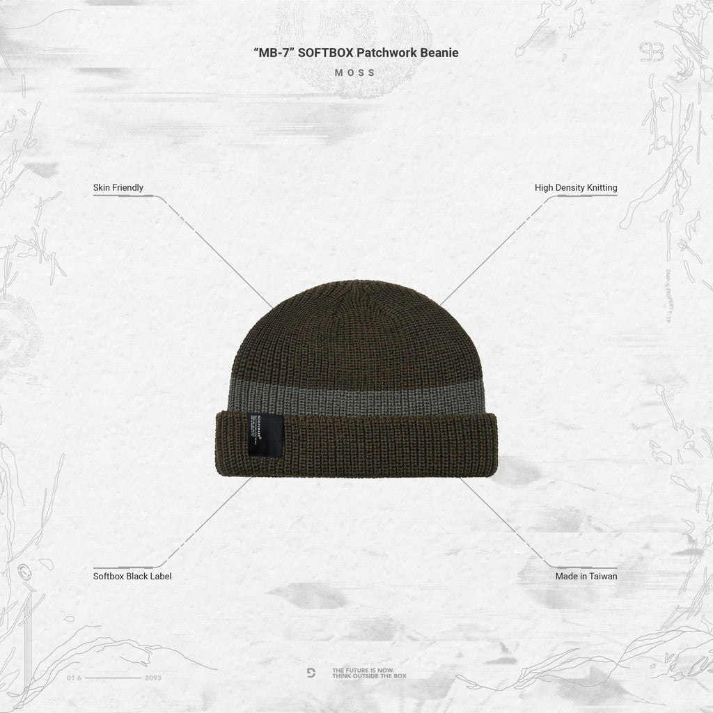 GOOPiMADE｜「MB-7」 SOFTBOX Patchwork Beanie #MOSS [GOOPI-23AW-NOV-04]｜TAMAYA-GROUP店