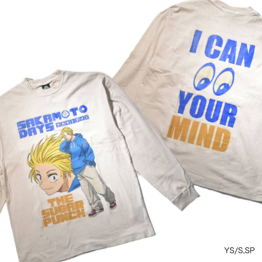 THE SUGAR PUNCH｜SAKAMOTO DAYS | L/S T-Shirt (SHIN) #WHITE [TSDM25SM005]｜TAMAYA-GROUP店