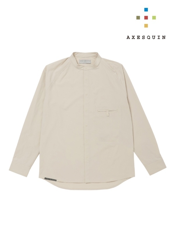 AXESQUIN アクシーズクイン｜ソフトシェルのバンドカラーシャツ #ハイジロ [021091]｜TAMAYA-GROUP店