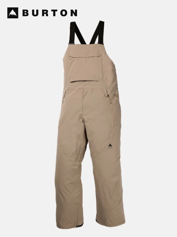 BURTON バートン｜25/26模範例 Men\u0027s Reserve 2L Bib Pants #SUMMIT TAUPE [302651] メンズ 取っておく 2L ビブパンツ【S_30】